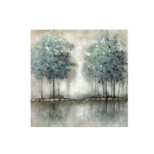 The Stream Design Tree Unframed Canvas Wall Art 16" X 16"